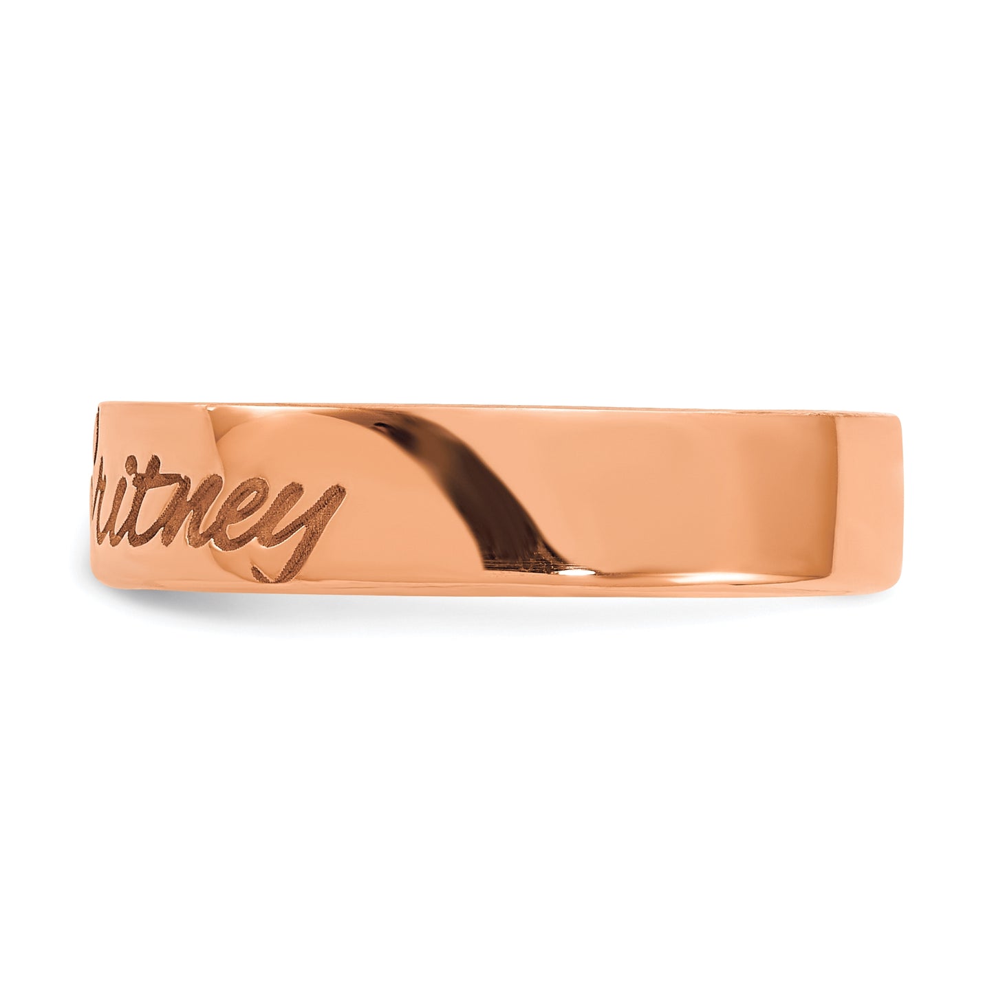 Sterling Silver Rose Gold plated Customized Ring