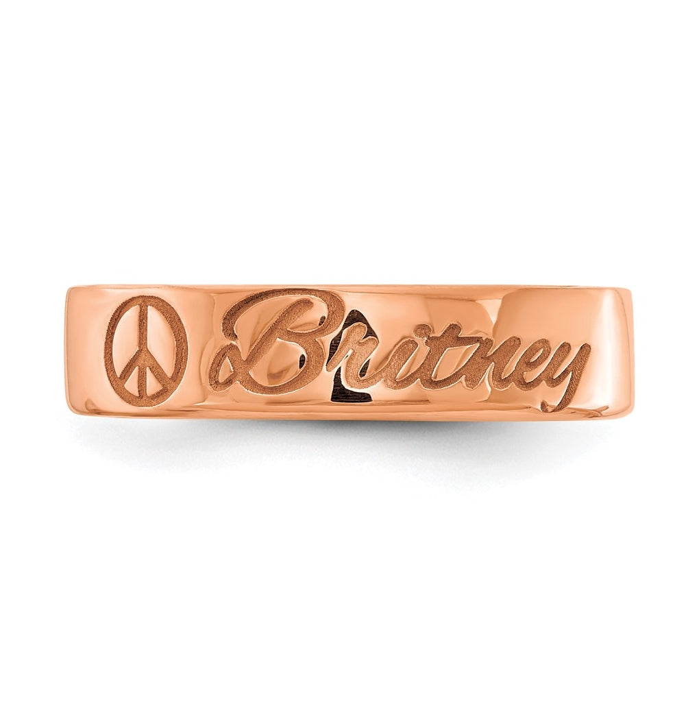 14k Yellow Or White Or Rose Gold Customized Ring – Elegant Jewelry Gift for Birthday, Anniversary, Engagement, Wedding