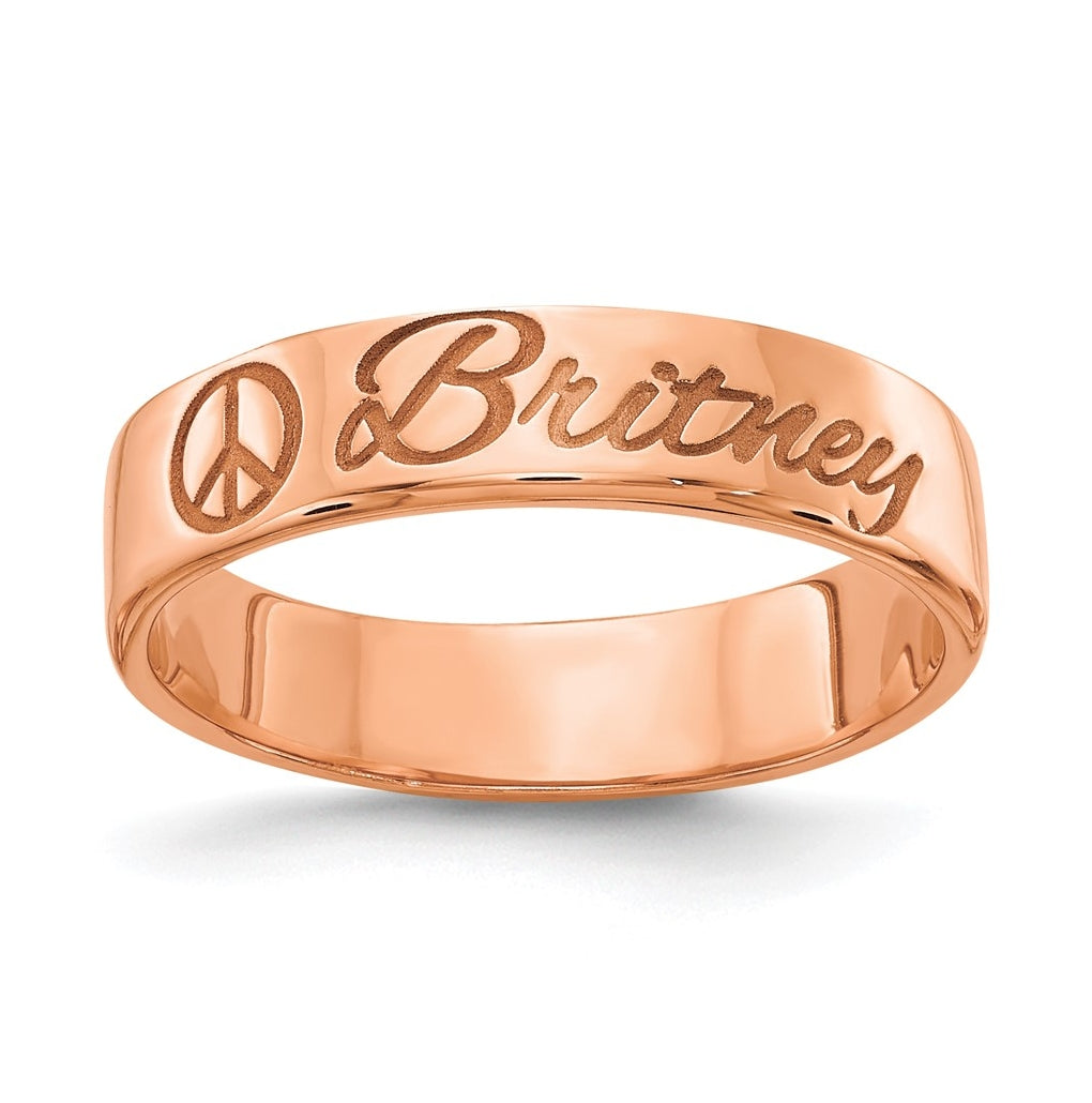 14k Yellow Or White Or Rose Gold Customized Ring – Elegant Jewelry Gift for Birthday, Anniversary, Engagement, Wedding