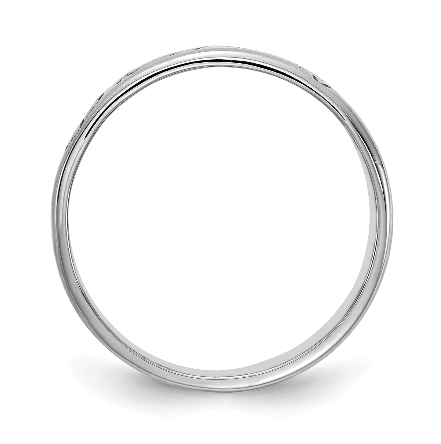 Sterling Silver Rhodium plated Customized Ring