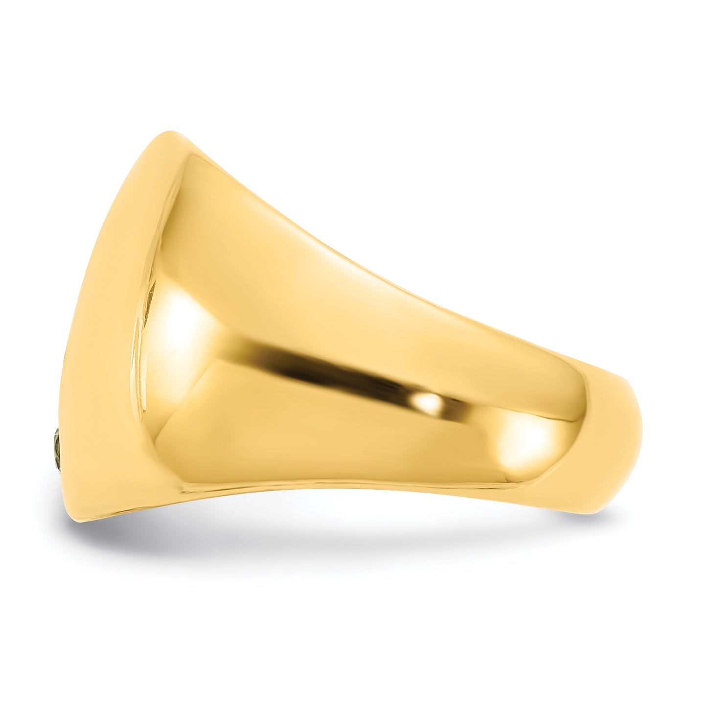 Sterling Silver Or Gold Plated Birthstone Personalized Cigar Ring