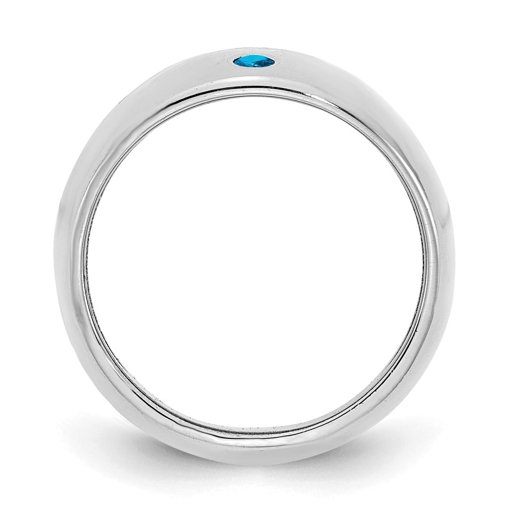 Sterling Silver Or Gold Plated Birthstone Personalized Cigar Ring