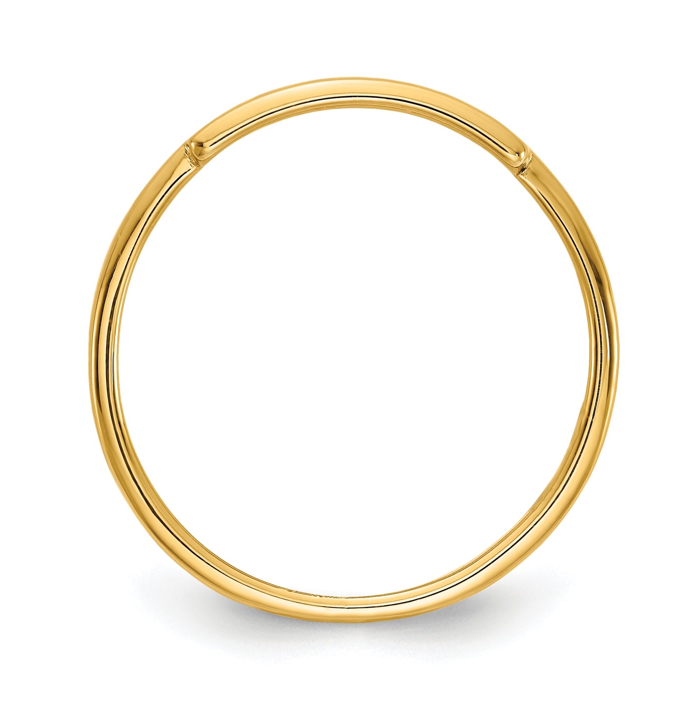 14K Yellow Gold Personalized Name Bar Ring