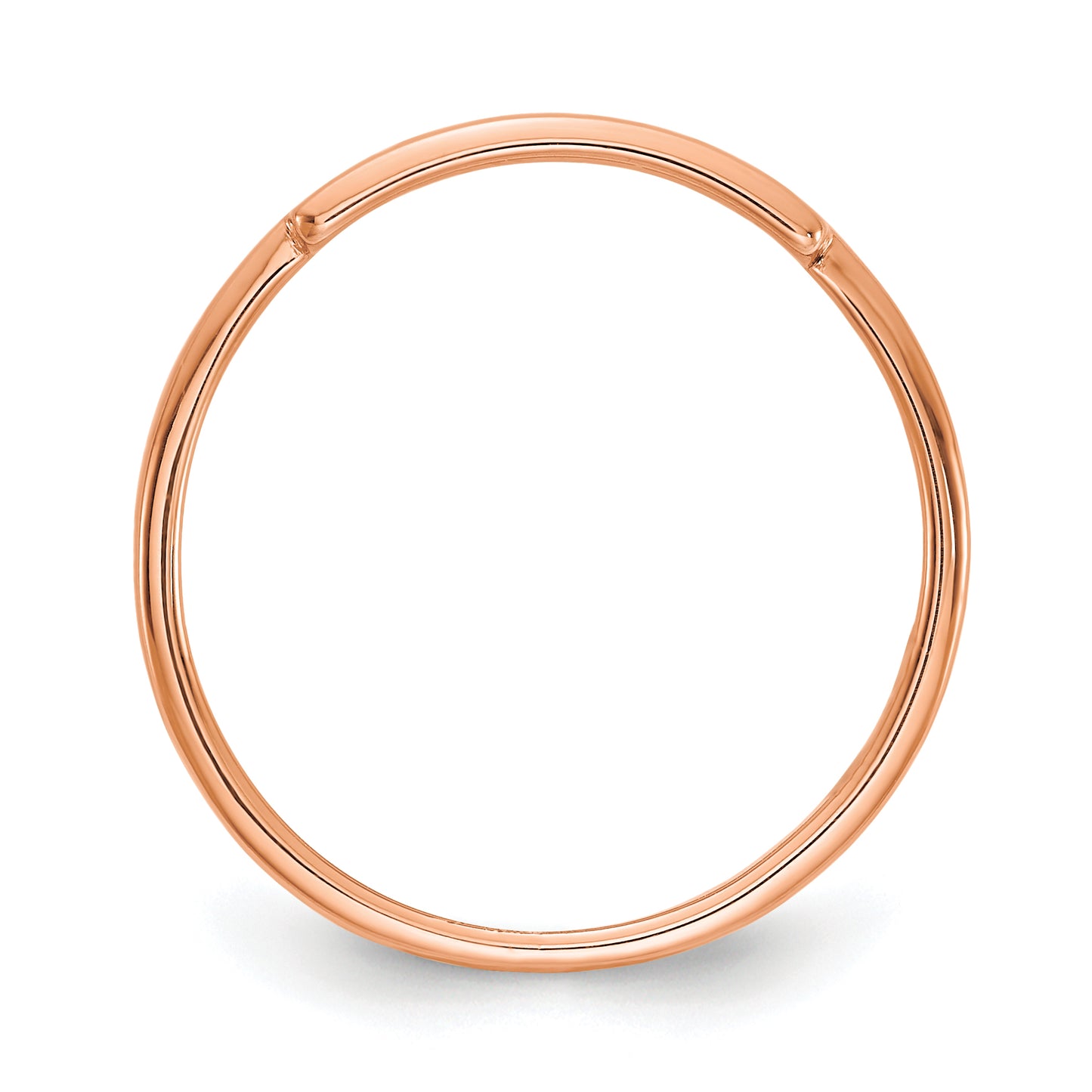 Sterling Silver Rose Gold plated Name Bar Ring