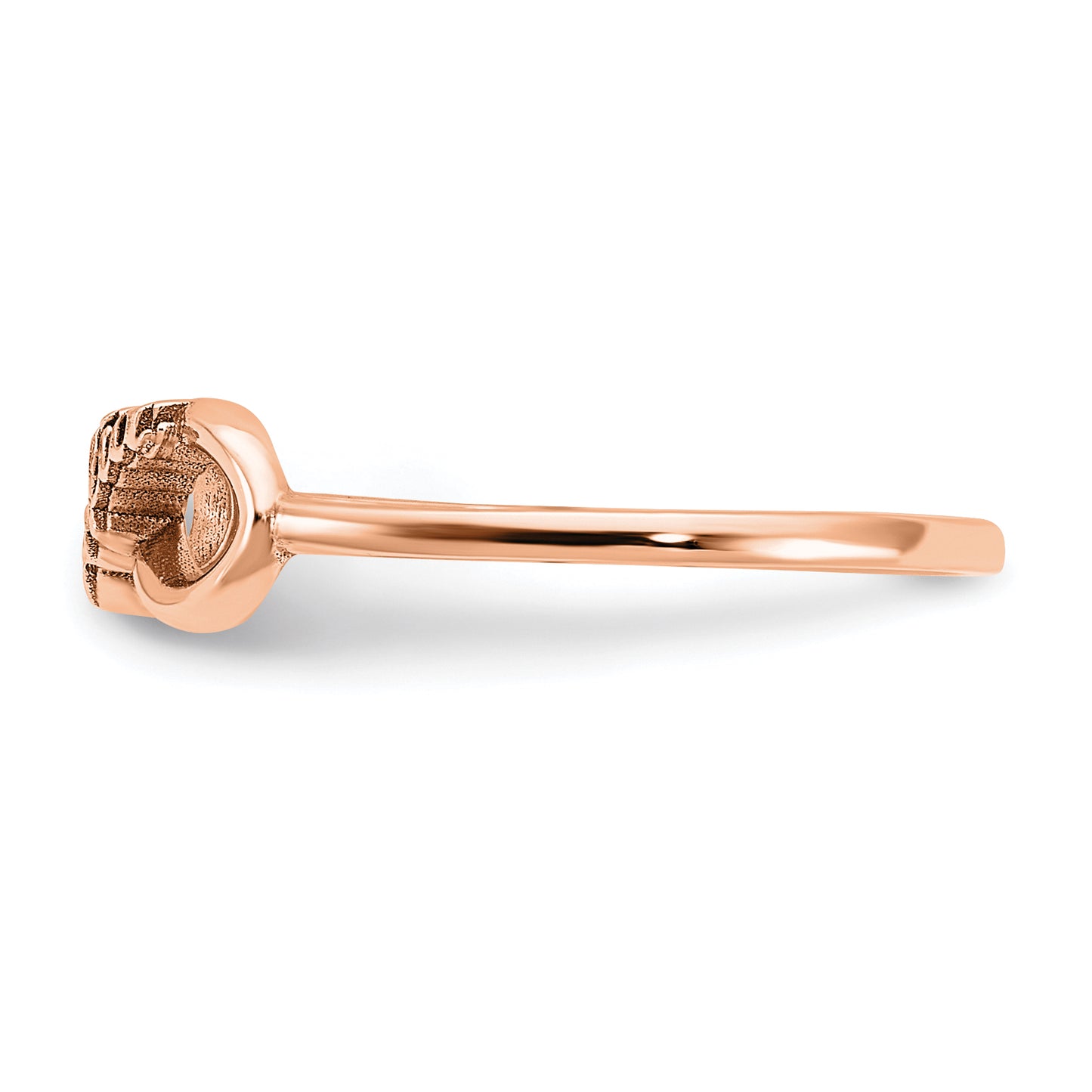 14K Rose Gold Personalized Infinity Name Ring
