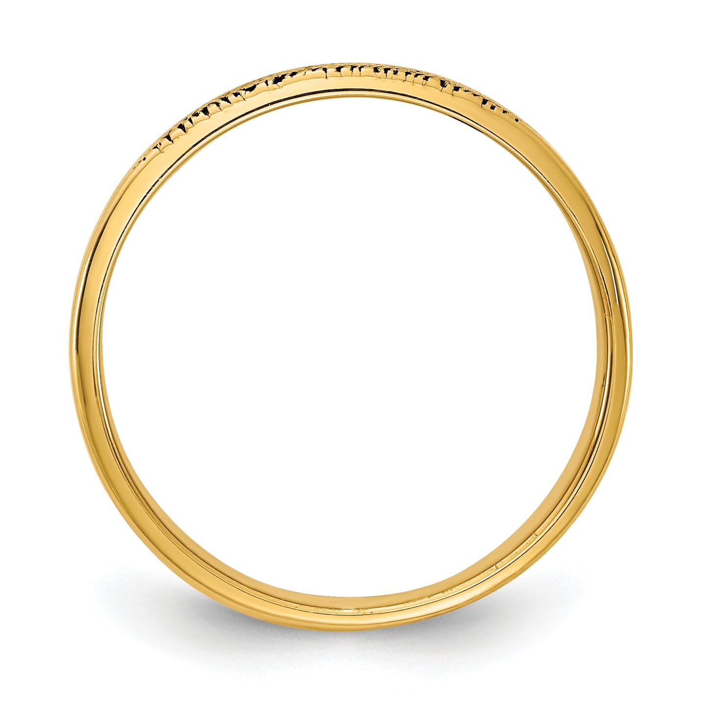 Sterling Silver Gold Plated Fingerprint Ring