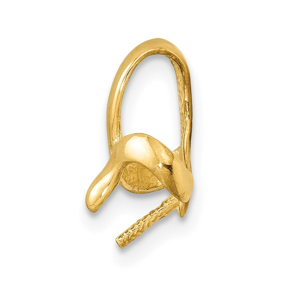 14K Yellow Gold Pearl Pendant Finding
