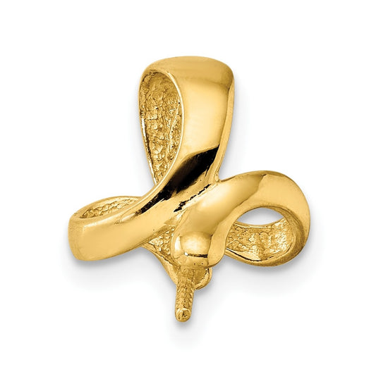 14K Yellow Gold Pearl Pendant Finding