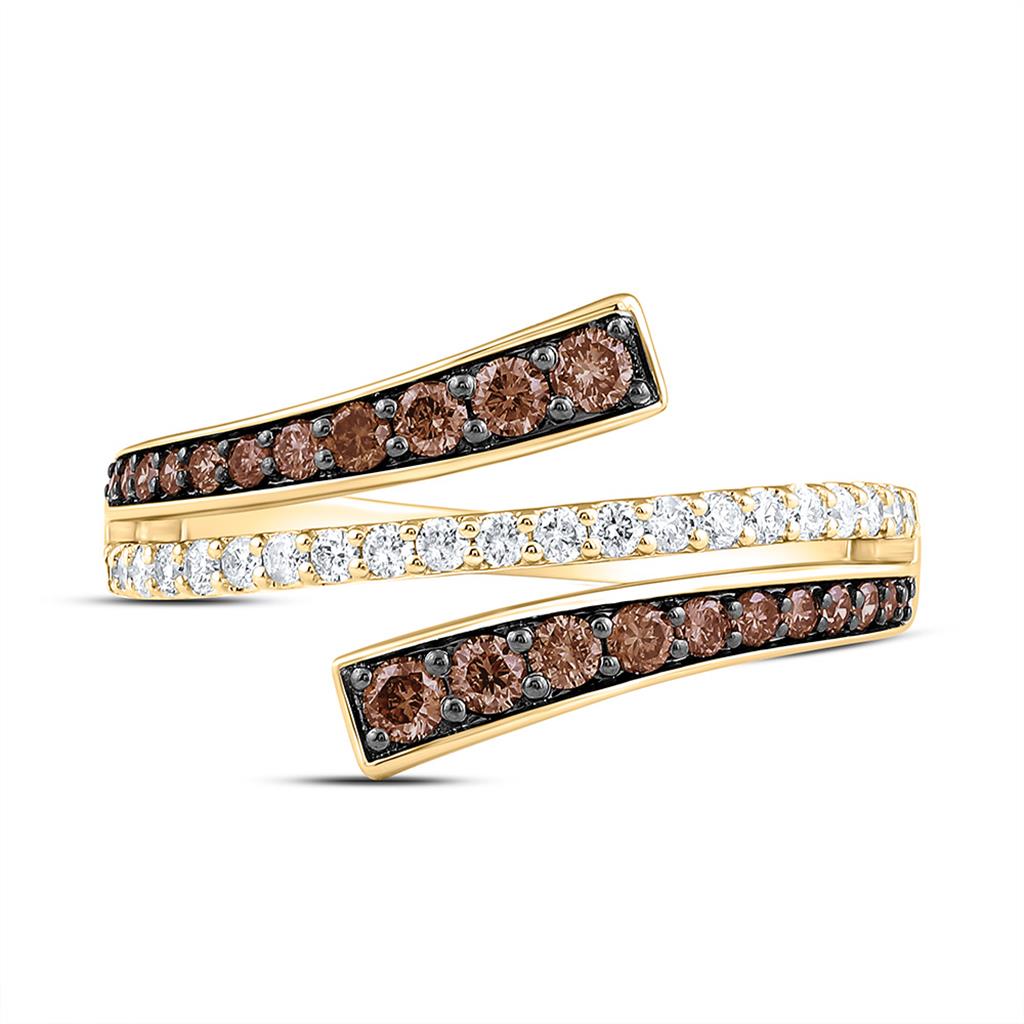 10K Yellow Gold 5/8 Cttw Natural Diamond Fashion Ring