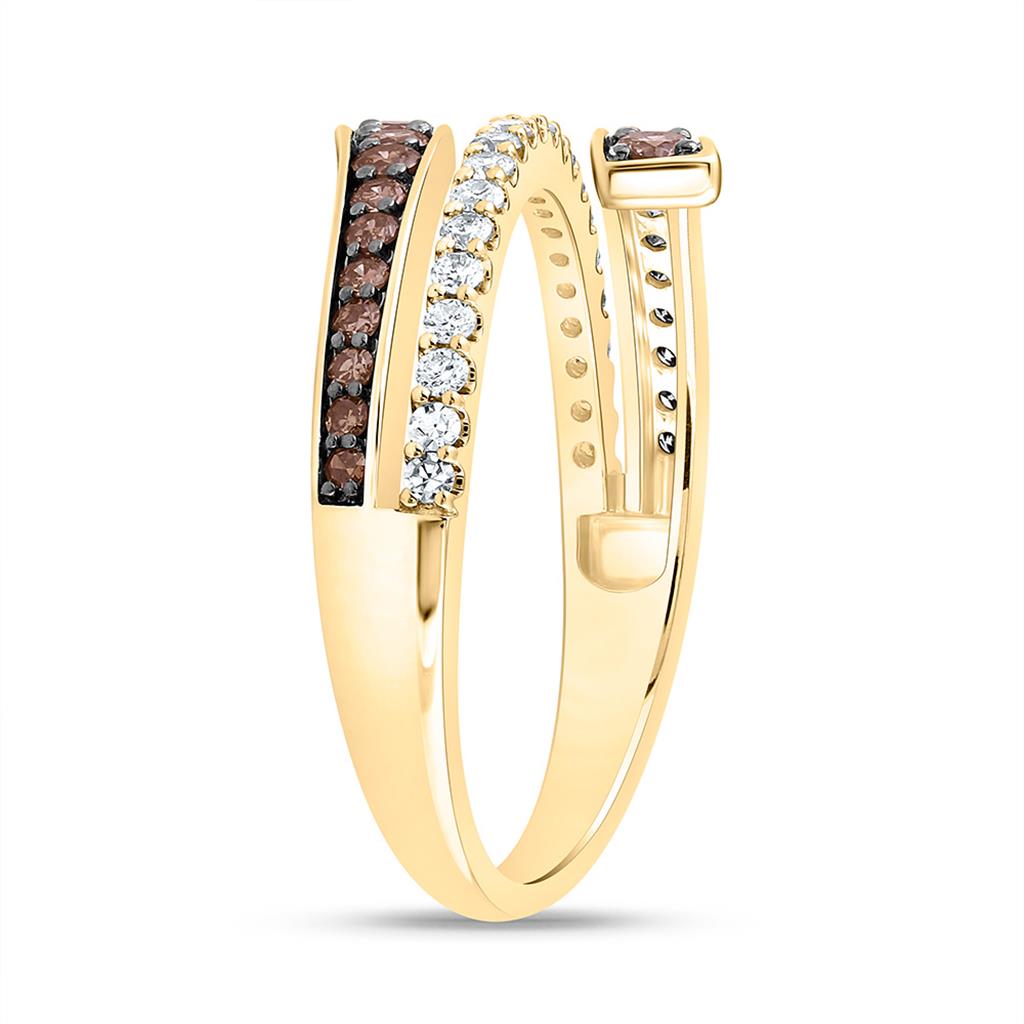 10K Yellow Gold 5/8 Cttw Natural Diamond Fashion Ring