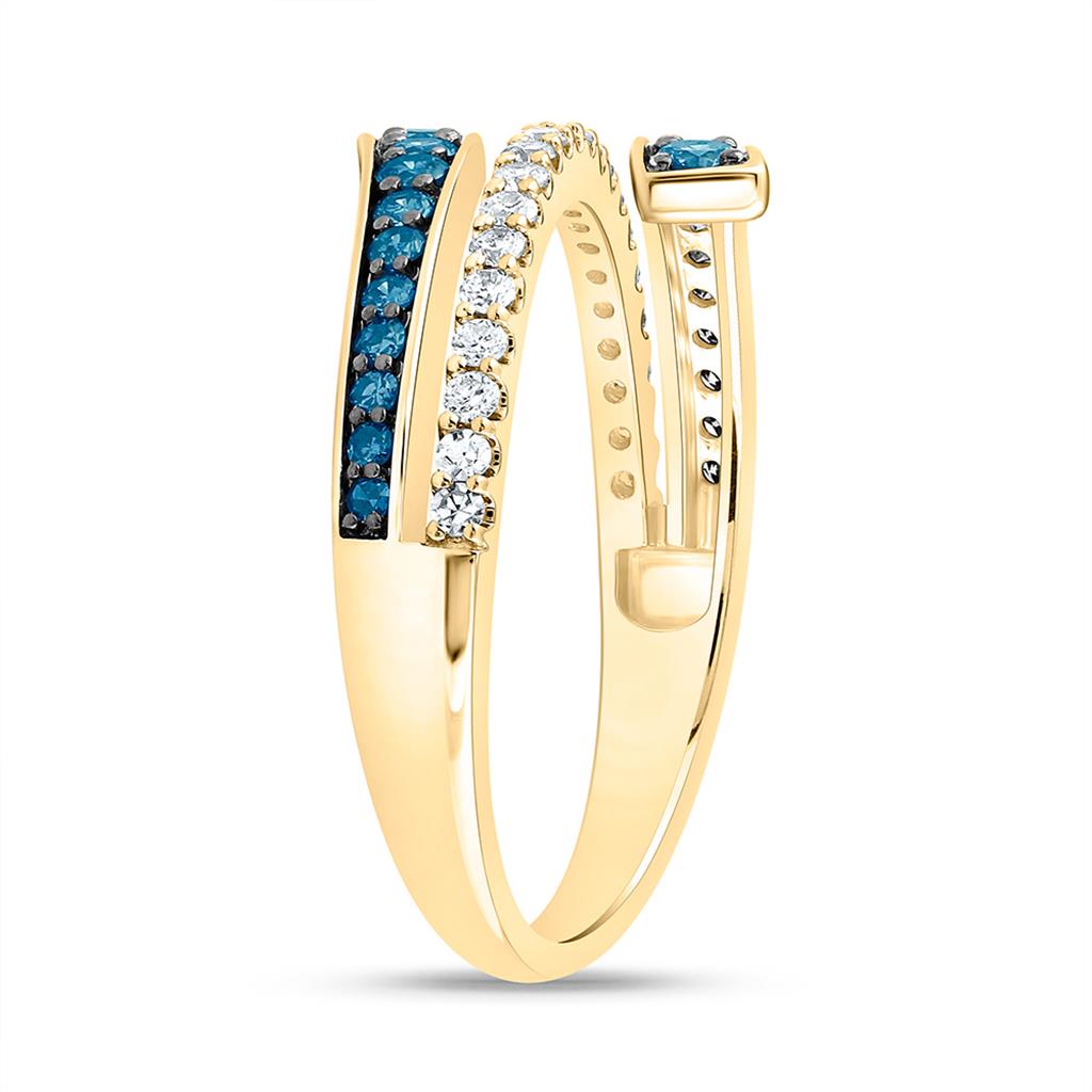 10K Yellow Gold 5/8 Cttw Natural Diamond Fashion Ring