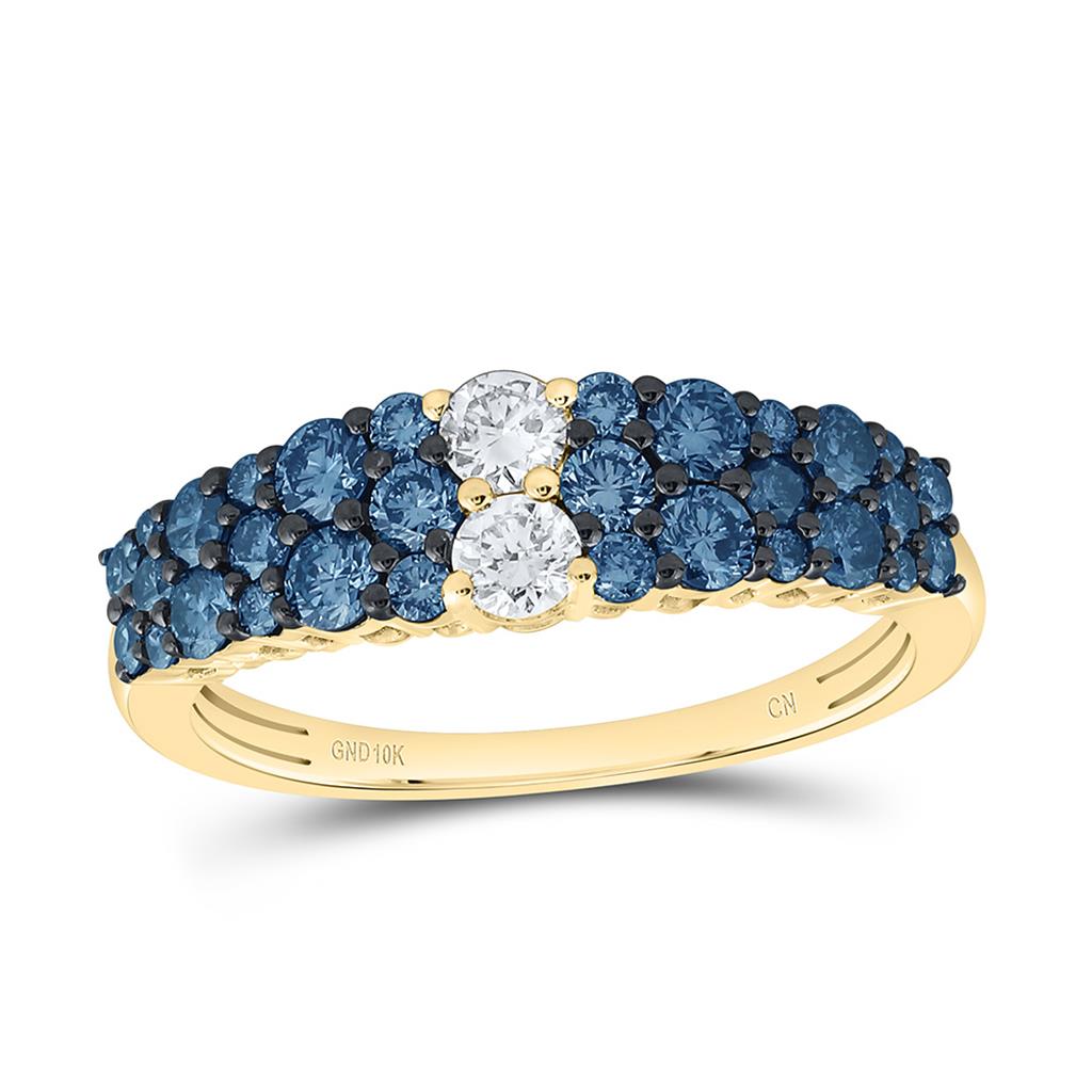 10K Yellow Gold 1 Cttw Natural Diamond Fashion Ring