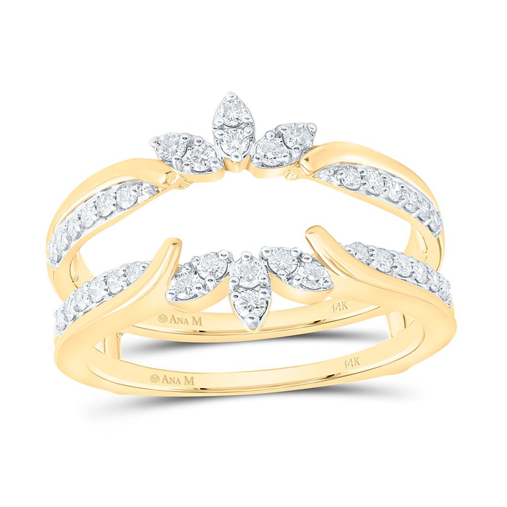 14K Yellow Gold 3/8 Cttw Natural Diamond Ana M Fashion Enhancer Ring