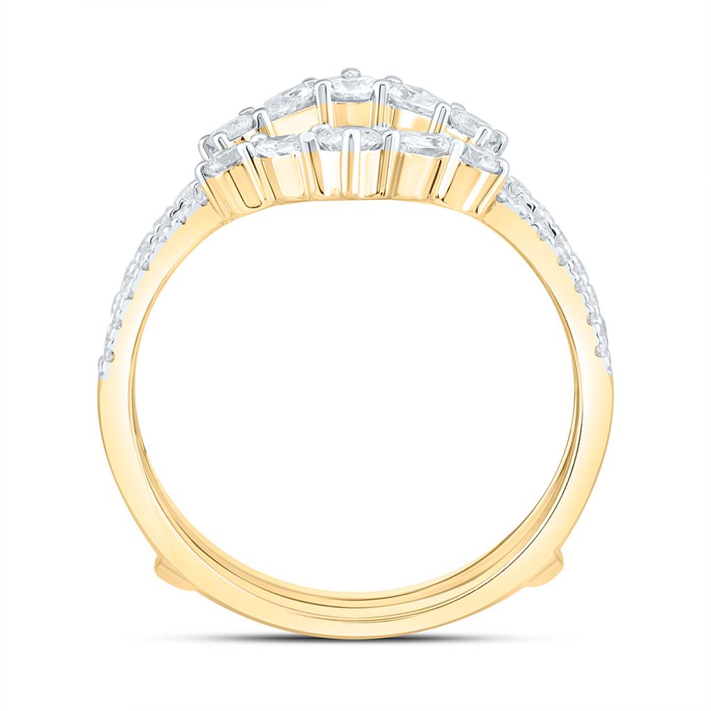 14K Yellow Gold 3/4 Cttw Natural Diamond Ana M Fashion Enhancer Ring