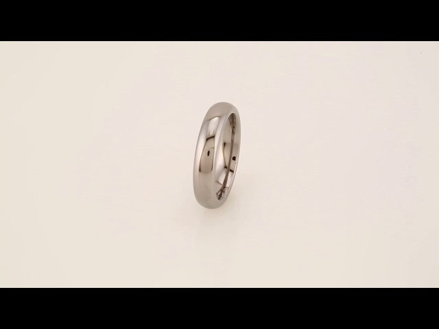 Tungsten Comfort-Fit Half Round Band