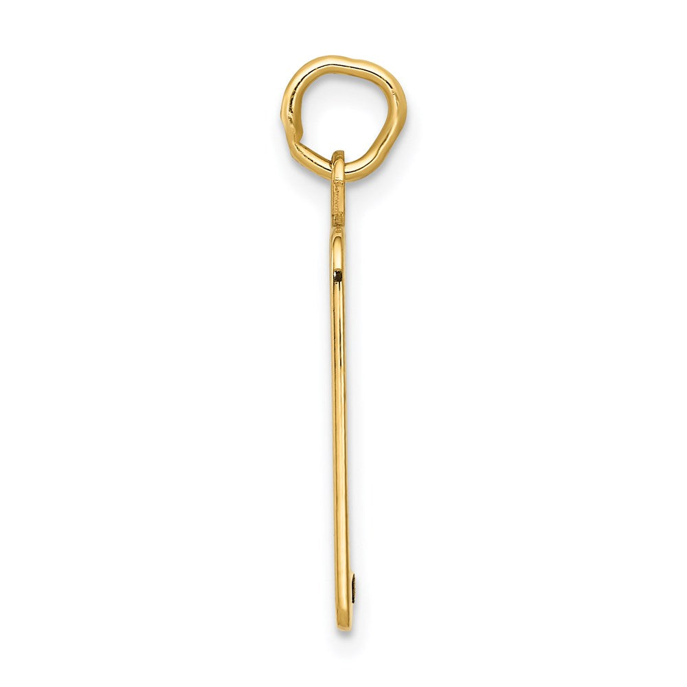 14k Yellow Gold Enameled Blue Birth Certificate Engravable Charm Pendant Jewelry Gifts (Length 0.98" Width 0.7")