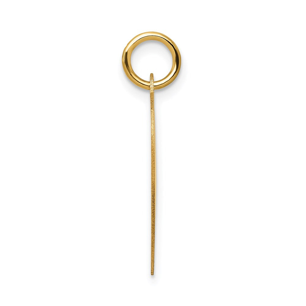 14k Yellow Gold HAPPY ANNIVERSARY HeartEngravable Charm Pendant Jewelry Gifts (Length 1.01" Width 0.7")