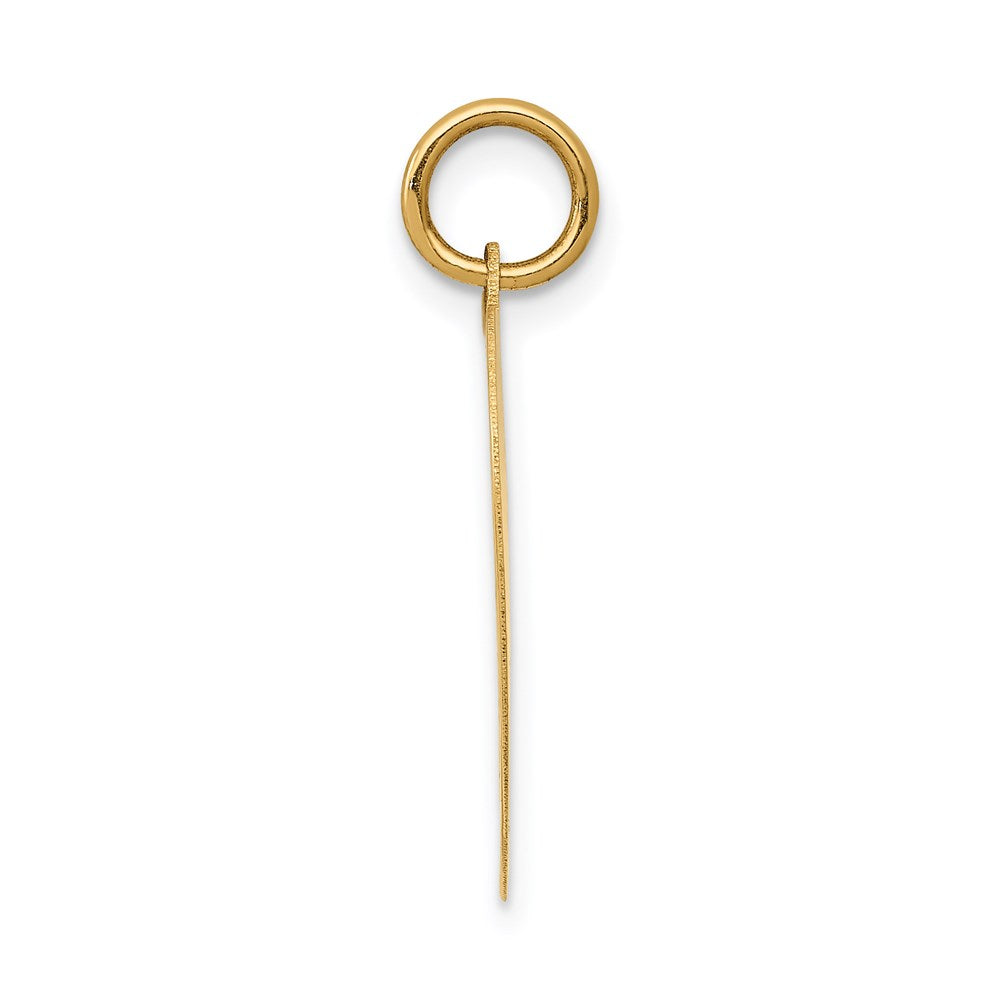 14k Yellow Gold HAPPY BIRTHDAY Heart Disc Engravable Charm Pendant Jewelry Gifts (Length 0.94" Width 0.7")