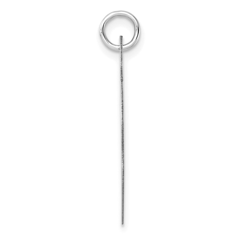14k White Gold Heart Disc Engravable Charm Pendant Jewelry Gifts (Length 1.37" Width 0.86")