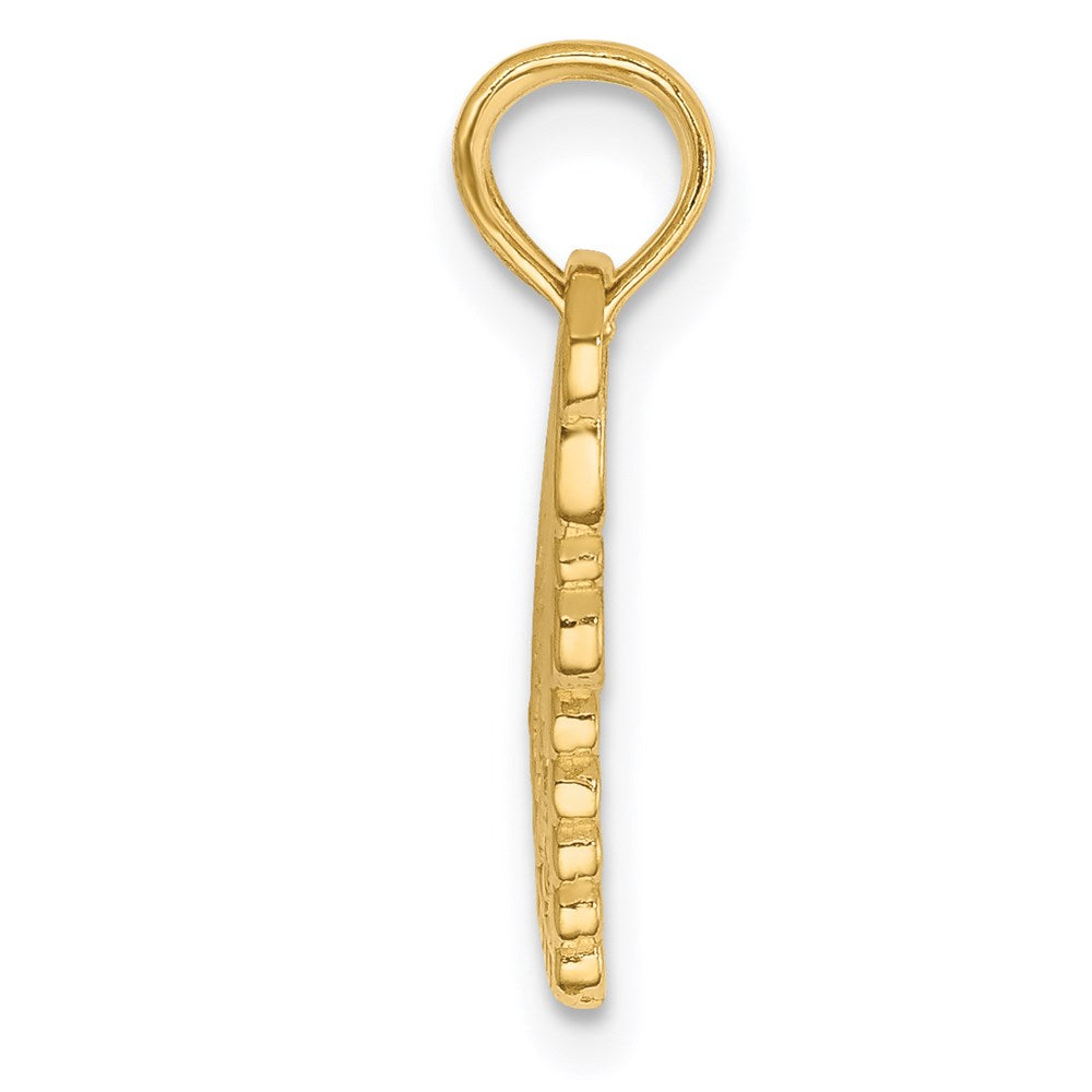 14k Yellow Gold Polished 2 Piece Break Apart HE WHO HOLDS THE KEY sEngravable Charm Pendant Jewelry Gifts (Length 0.66" Width 0.86")