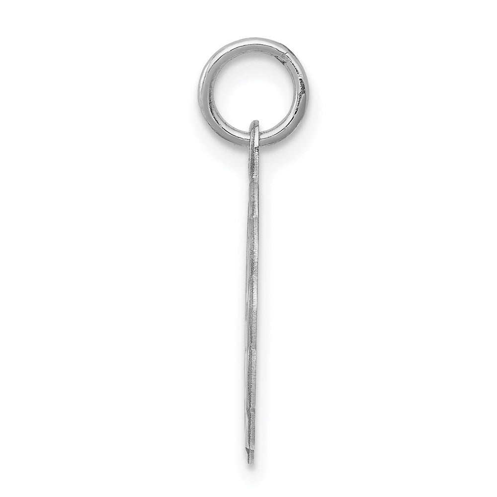 925 Sterling Silver I Love You Disc Engravable Charm Pendant Jewelry Gifts (Length 0.9" Width 0.62")