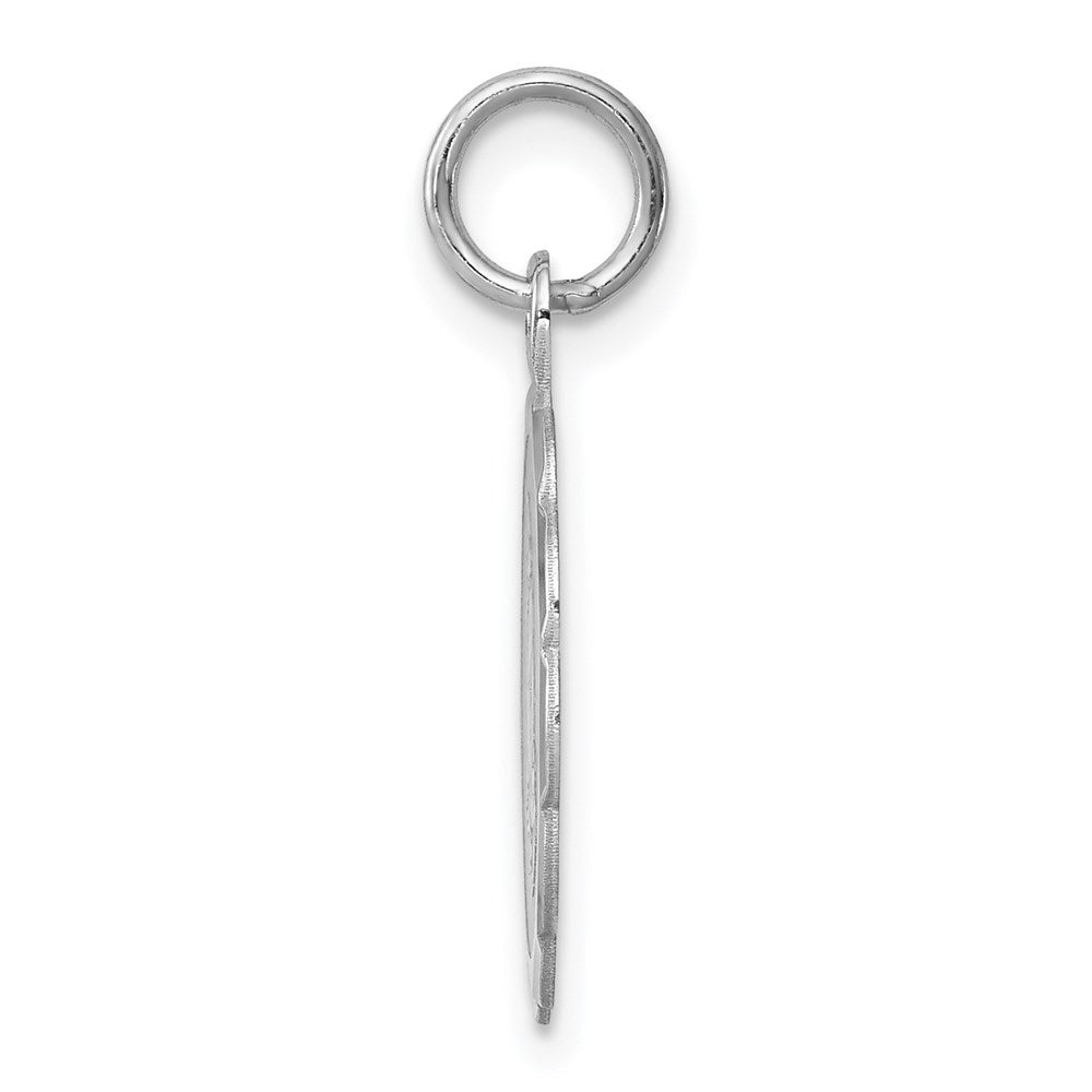 925 Sterling Silver Praying Hands Disc Engravable Charm Pendant Jewelry Gifts (Length 0.86" Width 0.62")