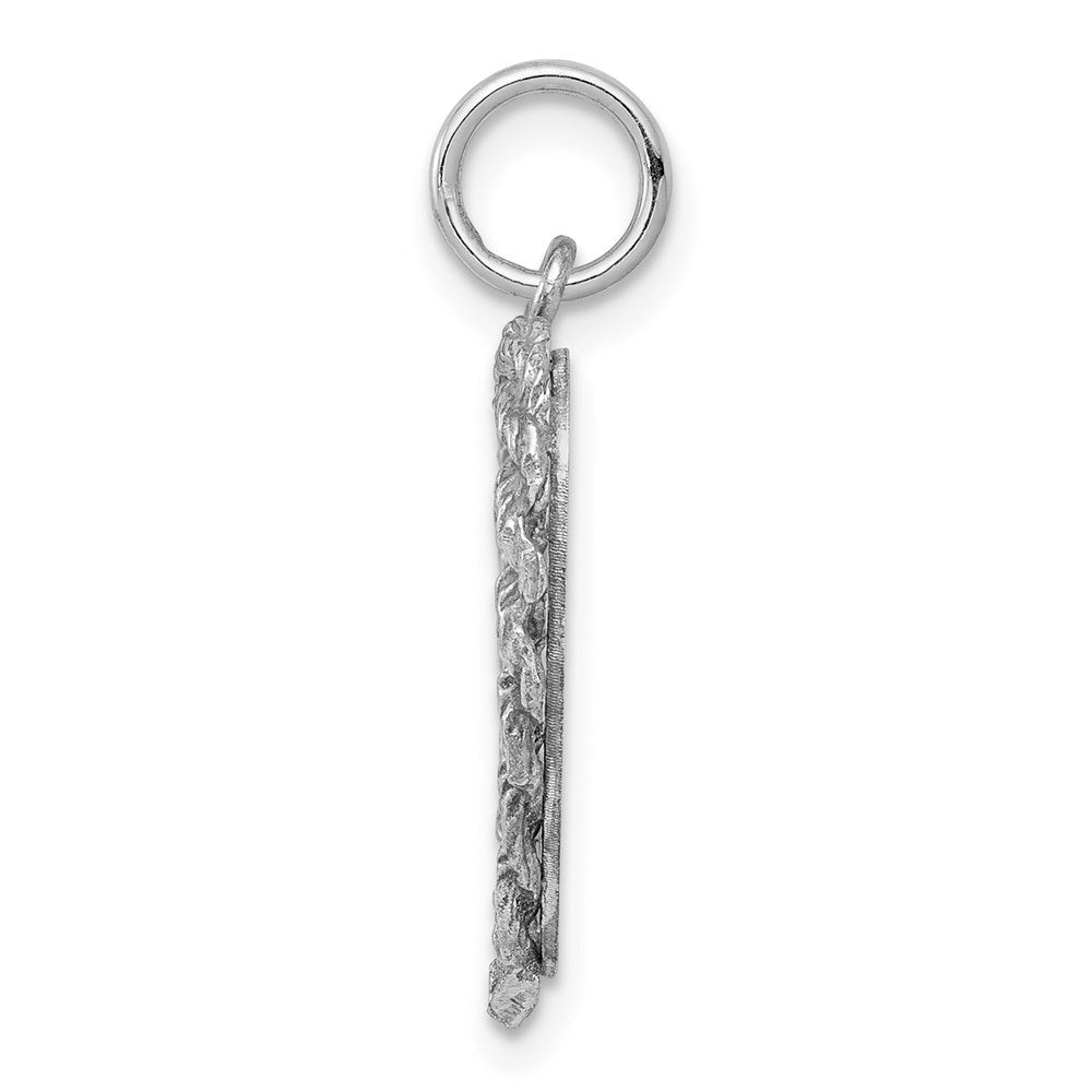 925 Sterling Silver Graduation Cap Diploma Disc Engravable Charm Pendant Jewelry Gifts (Length 0.94" Width 0.66")