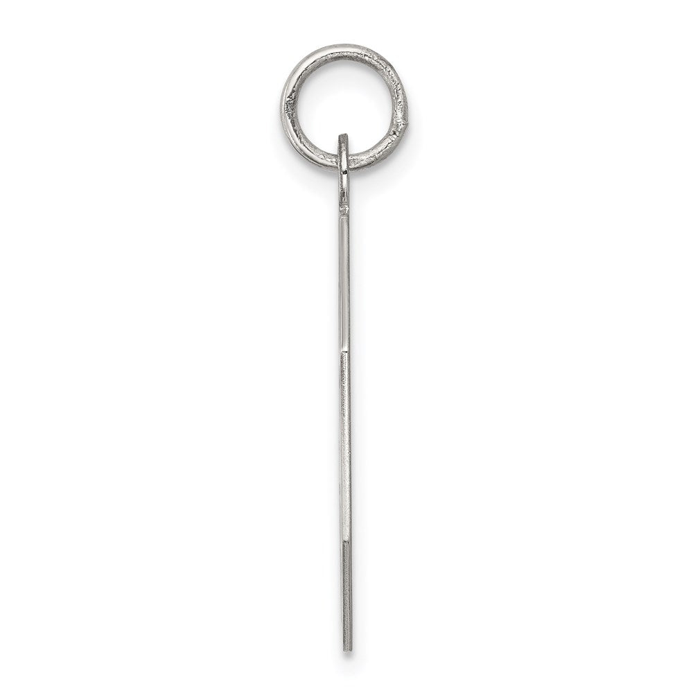 925 Sterling Silver I'll Never stop loving you Engravable Charm Pendant Jewelry Gifts (Length 1.09" Width 0.82")