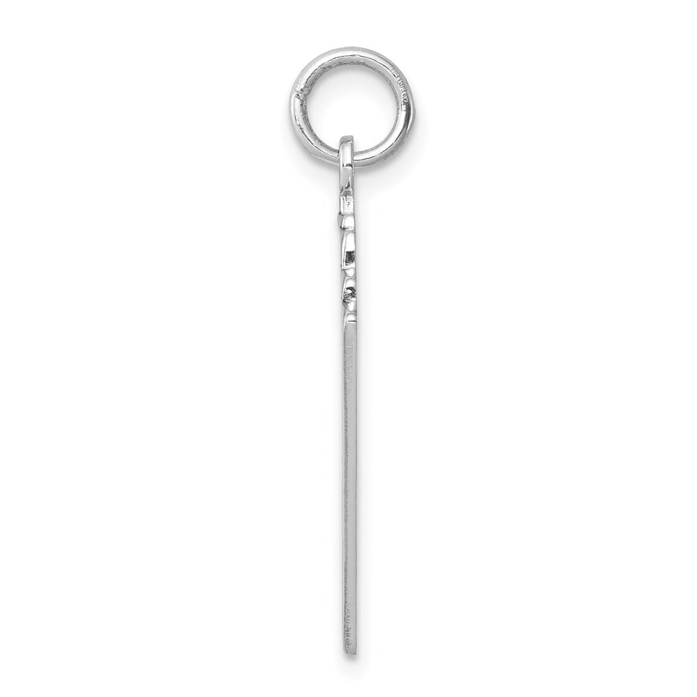 925 Sterling Silver Playing cards Polished Engravable Charm Pendant Jewelry Gifts (Length 1.05" Width 0.74")