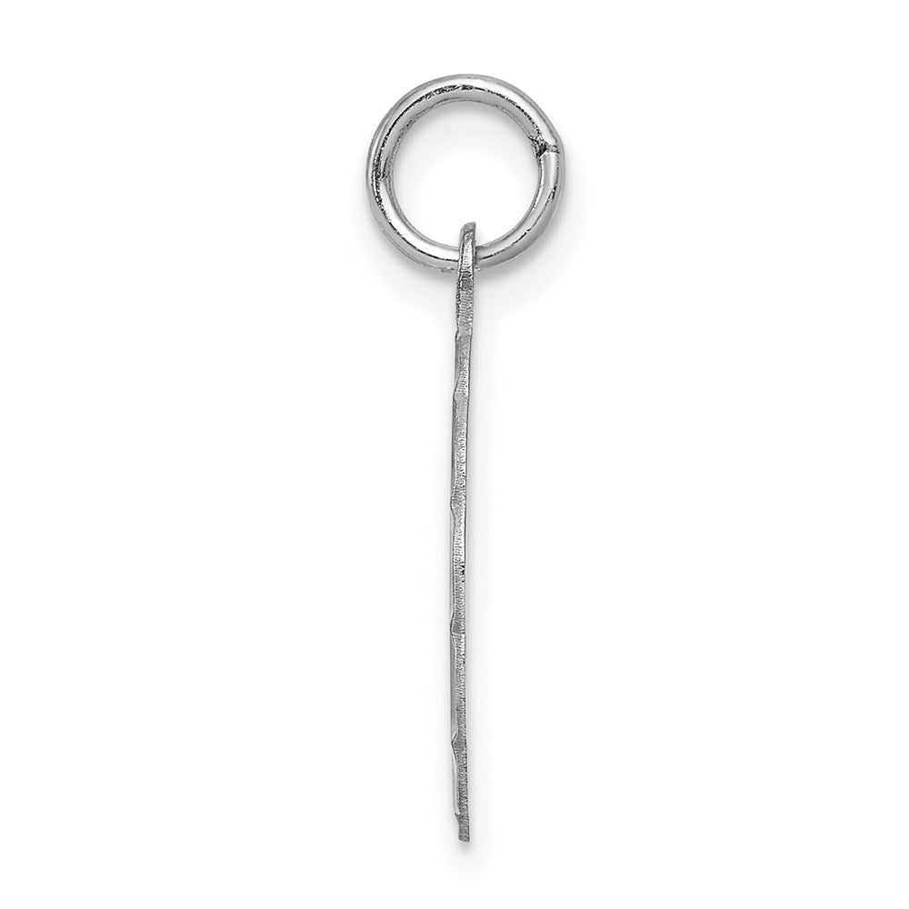 925 Sterling Silver Brocaded Letter B Initial Engravable Charm Pendant Jewelry Gifts (Length 0.86" Width 0.62")