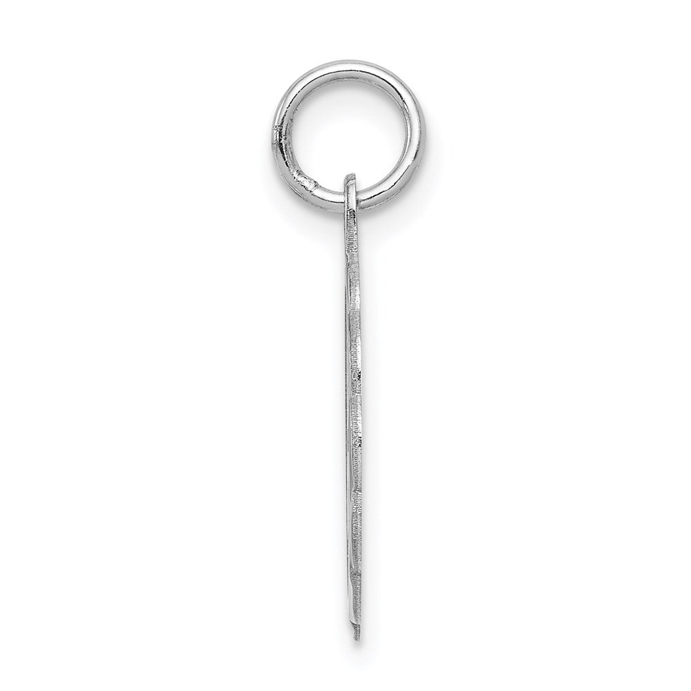 925 Sterling Silver Brocaded Letter E Initial Engravable Charm Pendant Jewelry Gifts (Length 0.86" Width 0.62")