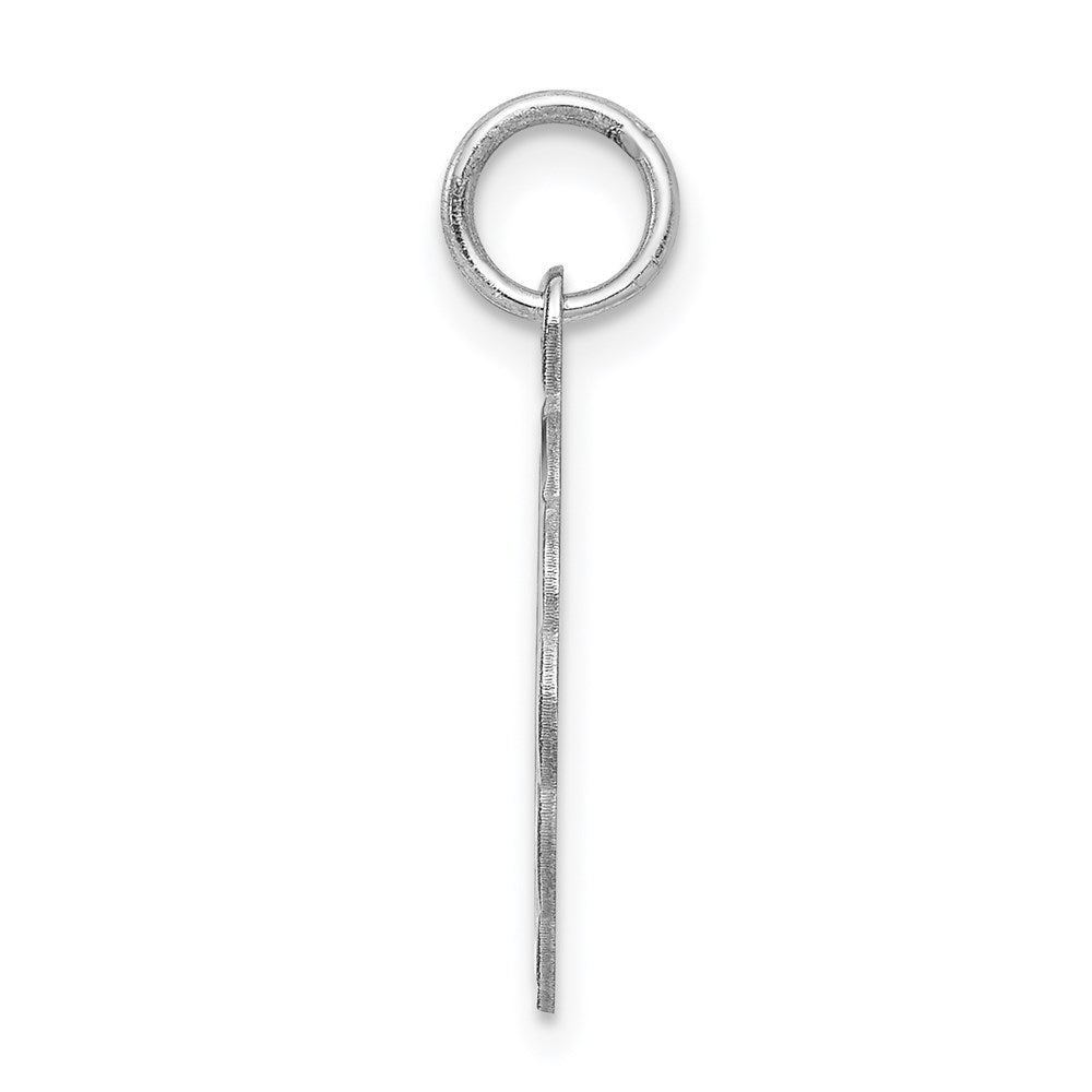 925 Sterling Silver Brocaded Letter G Initial Engravable Charm Pendant Jewelry Gifts (Length 0.86" Width 0.62")