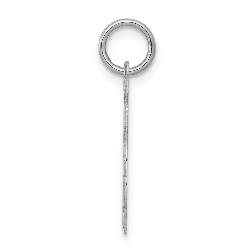 925 Sterling Silver Brocaded Letter P Initial Engravable Charm Pendant Jewelry Gifts (Length 0.86" Width 0.62")