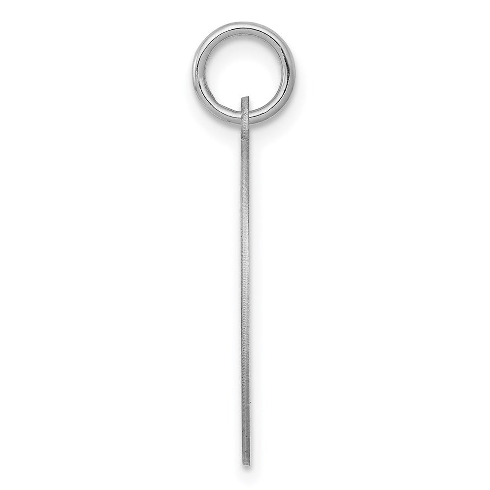 925 Sterling Silver Brocaded Letter A Initial Engravable Charm Pendant Jewelry Gifts (Length 1.05" Width 0.78")