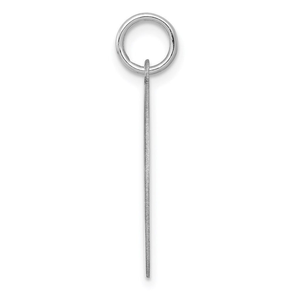 925 Sterling Silver Brocaded Letter E Initial Engravable Charm Pendant Jewelry Gifts (Length 1.05" Width 0.78")