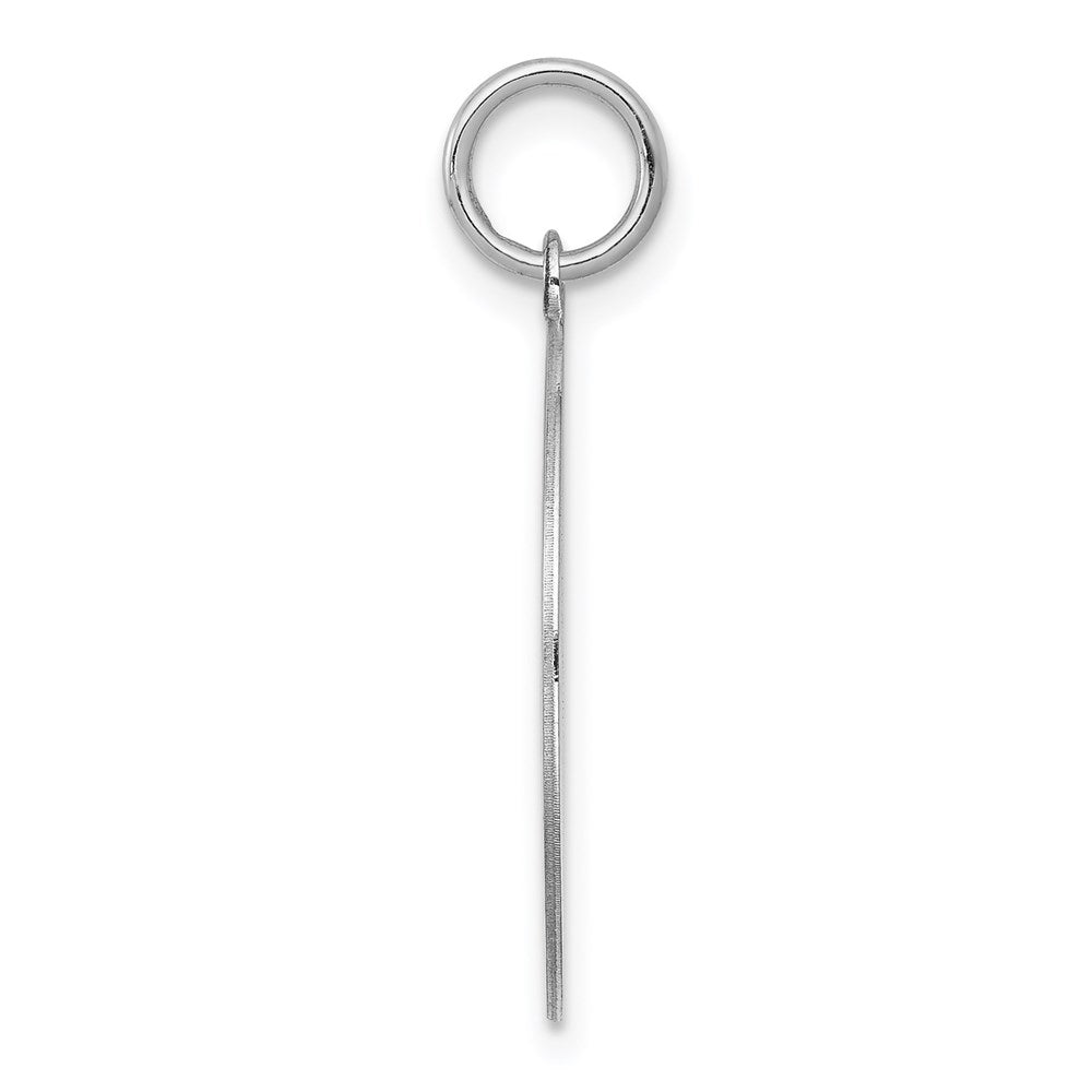 925 Sterling Silver Brocaded Letter G Initial Engravable Charm Pendant Jewelry Gifts (Length 1.05" Width 0.78")