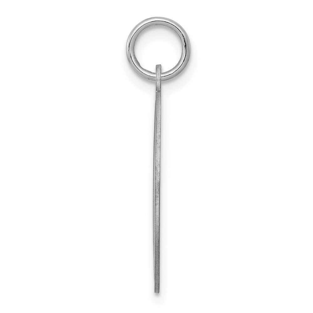 925 Sterling Silver Brocaded Letter O Initial Engravable Charm Pendant Jewelry Gifts (Length 1.05" Width 0.78")