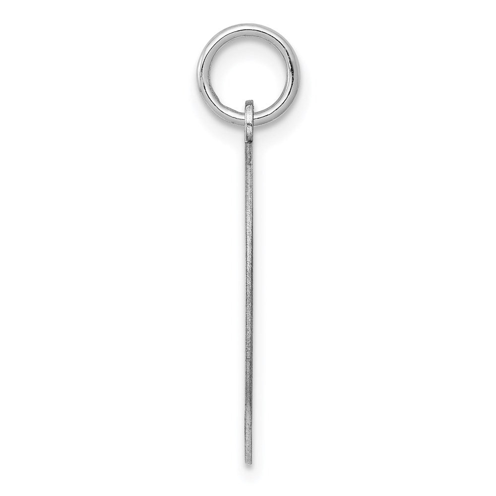 925 Sterling Silver Brocaded Letter S Initial Engravable Charm Pendant Jewelry Gifts (Length 1.05" Width 0.78")