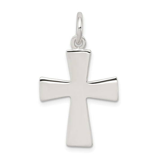 925 Sterling Silver Latin Crucifix CrossEngravable Charm Pendant Jewelry Gifts (Length 1.01" Width 0.7")