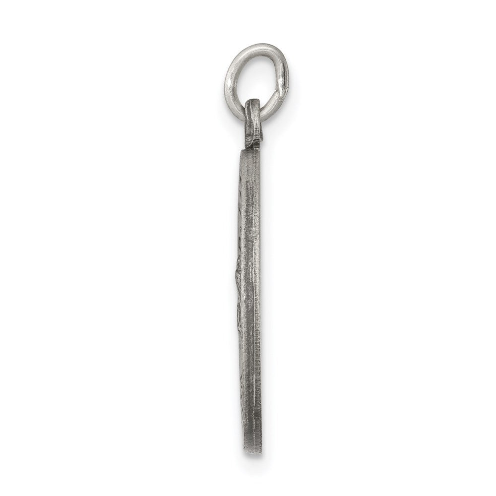 925 Sterling Silver Our Lady Of Guadalupe Medal Engravable Charm Pendant Jewelry Gifts (Length 0.9" Width 0.7")
