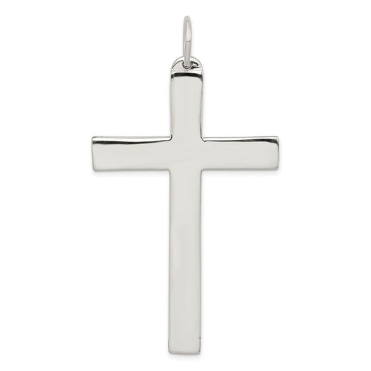 925 Sterling Silver Latin Crucifix CrossEngravable Charm Pendant Jewelry Gifts (Length 2.26" Width 1.44")