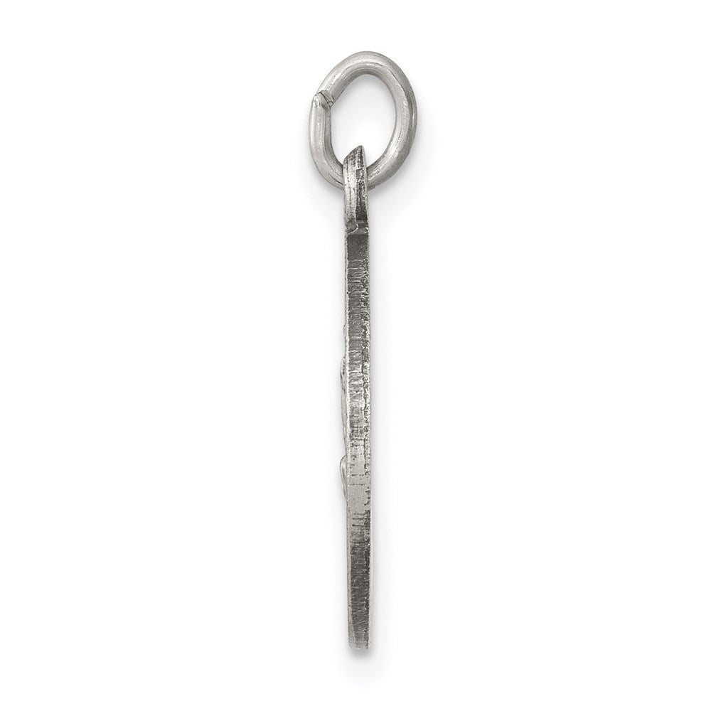 925 Sterling Silver Our Lady of Fatima Medal Engravable Charm Pendant Jewelry Gifts (Length 0.78" Width 0.59")