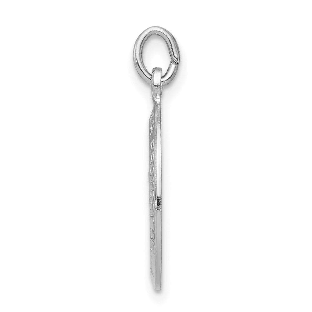 925 Sterling Silver Saint Christopher Medal Engravable Charm Pendant Jewelry Gifts (Length 0.86" Width 0.39")