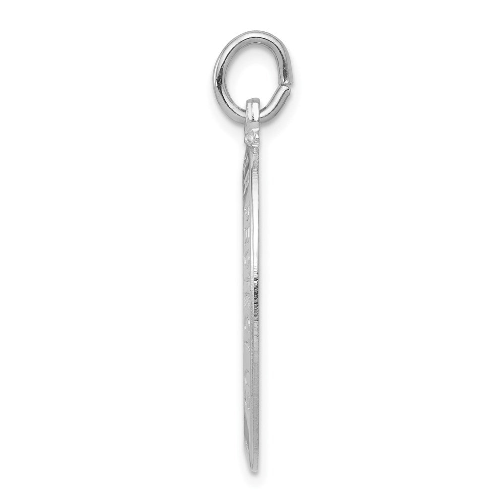 925 Sterling Silver Saint Christopher Medal Engravable Charm Pendant Jewelry Gifts (Length 1.17" Width 0.7")