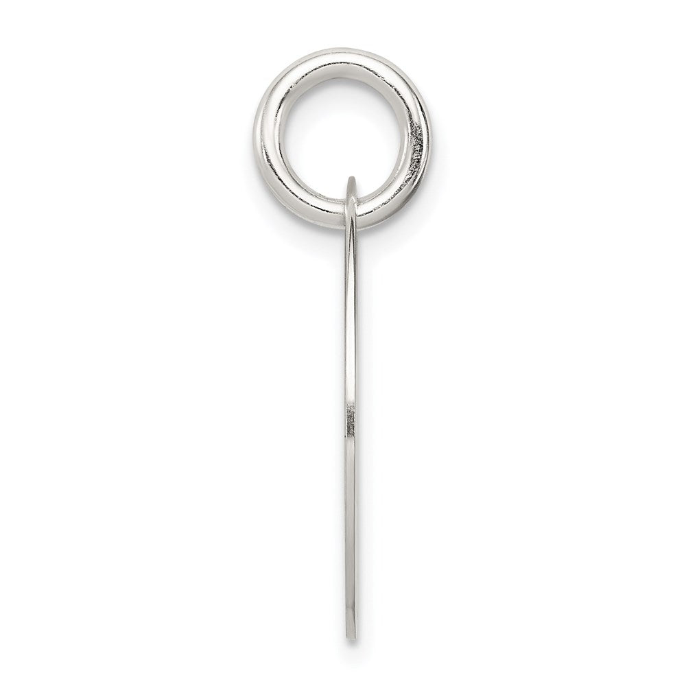 925 Sterling Silver Polished Enamel LoveEngravable Charm Pendant Jewelry Gifts (Length 0.94" Width 0.51")