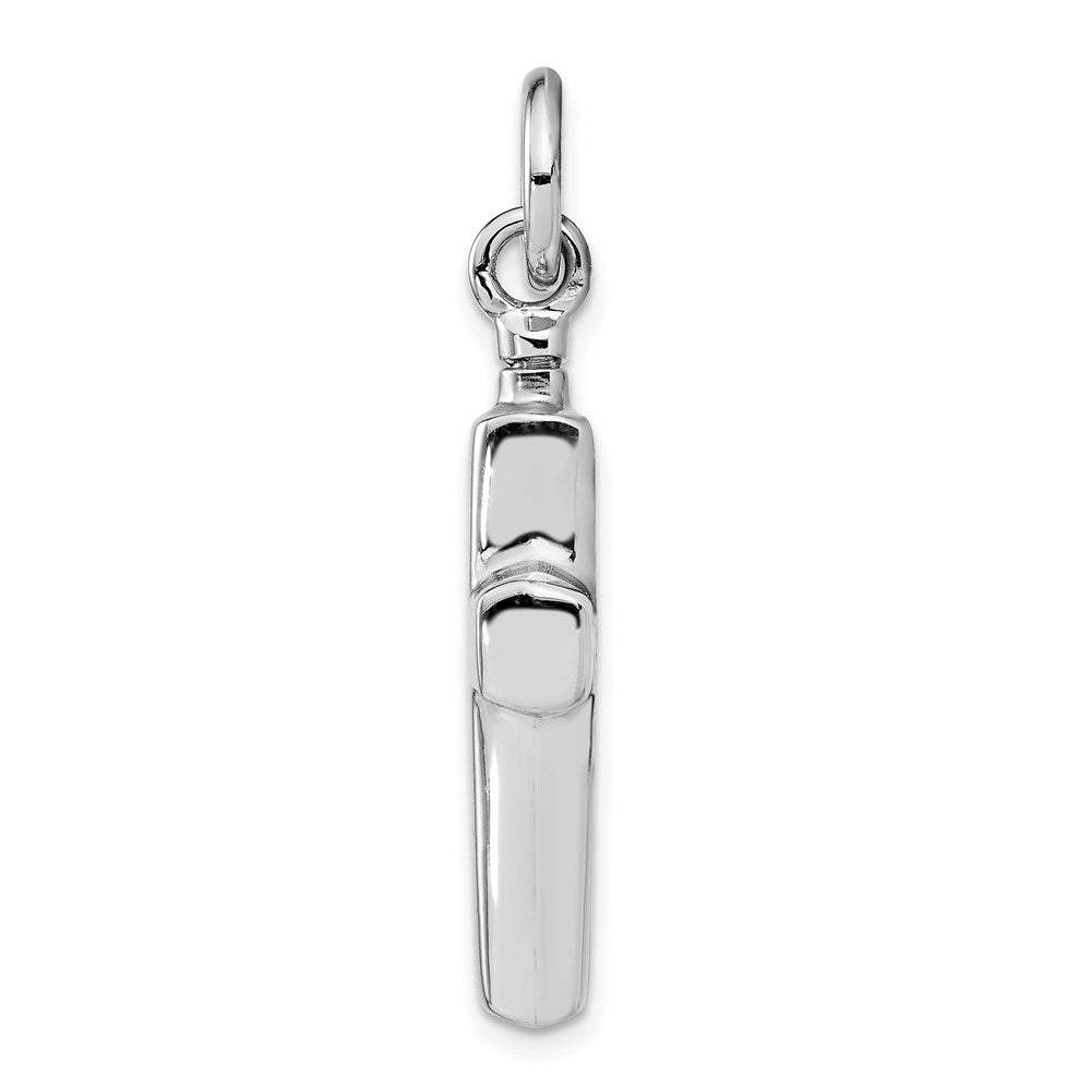 925 Sterling Silver Polished Crucifix Cross Ash Holder Engravable Charm Pendant Jewelry Gifts (Length 1.1" Width 0.71")