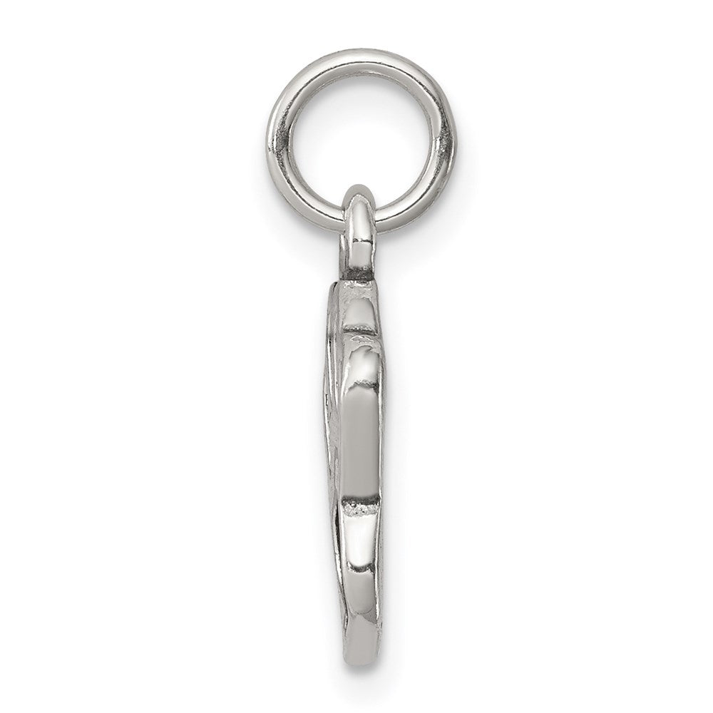925 Sterling Silver Polished and Antiqued PawEngravable Charm Pendant Jewelry Gifts