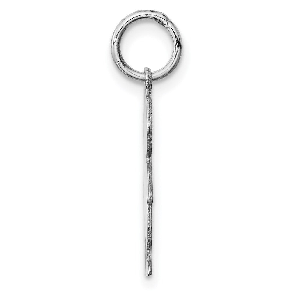 925 Sterling Silver Boy Polished Front Satin Back Disc Engravable Charm Pendant Jewelry Gifts (Length 0.82" Width 0.39")