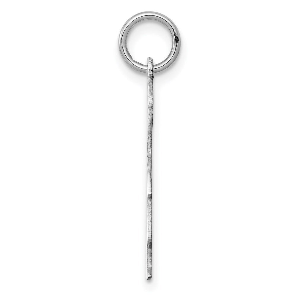 925 Sterling Silver Boy Polished Front Satin Back Disc Engravable Charm Pendant Jewelry Gifts (Length 0.98" Width 0.43")