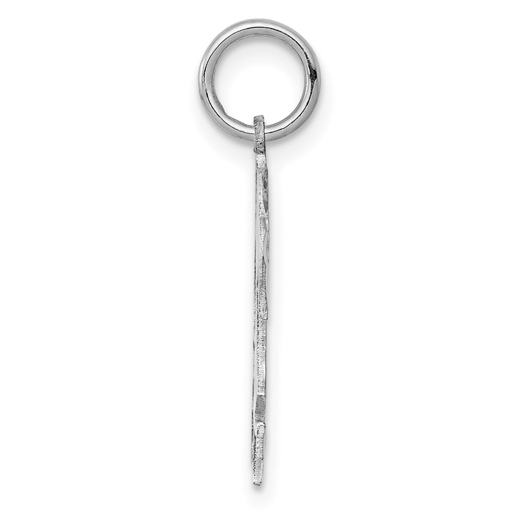 925 Sterling Silver Boy Girl Polished Front Satin Back Disc Engravable Charm Pendant Jewelry Gifts (Length 0.82" Width 0.51")